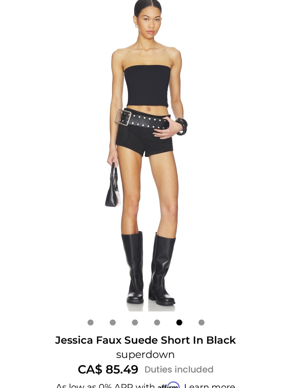 superdown Jessica Faux Suede Short